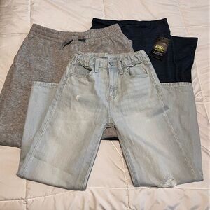 Girls 10-12 NWT/NWOT Pants Bundle, Athletic Flare Jeans Sweatpant Bundle